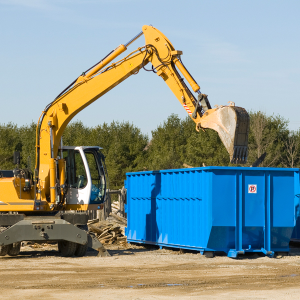 are there any restrictions on where a residential dumpster can be placed in Los Alvarez TX